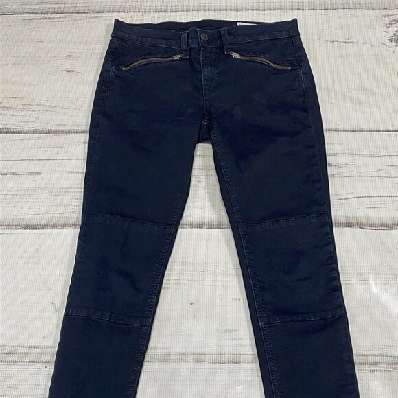 Rag & Bone Jeans Skinny Zipper Denim Wax Black Size 25 - Picture 4 of 11